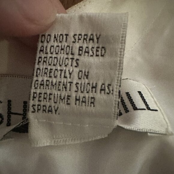 Sherri Hill Two Piece Prom Dress sz 6 Mermaid Light Blue White32226 Retro Formal - Picture 15 of 16